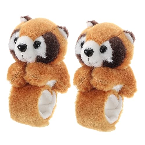 IMIKEYA 2 Stück Tier Slap Armband Kuscheltier Raccoon Handgelenkspielzeug Kindergeburtstagsfeiern und Themenpartys von IMIKEYA
