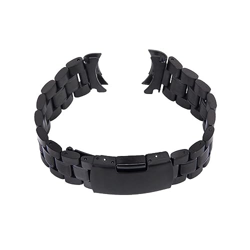 IMIKEYA 2 Stück Uhrarmband mit Gebogenem Ende Glieder Langlebig Schwarzes Ersatzarmband Herren Faltschließe mit Druckknopf Federstegen Komfortabel und Praktisch IMIKEYA 2 Stück Uhrarmband mit Gebogenem Ende Glieder Langlebig Schwarzes Ersatzarmband Herren Faltschließe mit Druckknopf Federstegen Komfortabel und Praktisch von IMIKEYA