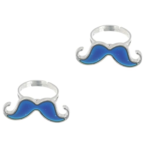 IMIKEYA 2 Stück Verstellbare Stimmungsringe für Farbwechselnde Ringe für Partys und Besondere Anlässe für Frauen und Ringdekorationen mit Lebhaften Mustern von IMIKEYA