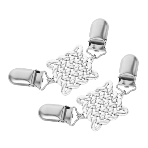 IMIKEYA 2 Stück Vintage Cardigan Clips Metallpullover Klammern Retro Schal Schnallen Elegant Langlebig Modisch Vielseitig Für Damen Kleidung Accessoires von IMIKEYA