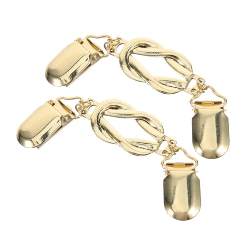 IMIKEYA 2 Stück Vintage Cardigan Clips Retro Pullover Brosche Kragen Ketten Clips Langlebiger Stilvolle und Praktische Strickjacken Verschlüsse für Damenkleidung von IMIKEYA