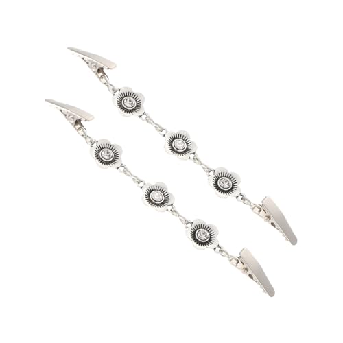 IMIKEYA 2 Stück Vintage Strickjacken Clips Dekorative Pullover Verschlussbroschen mit Kreativen Blüten Design Stabile Vielseitig für Schals Cardigans Kleider und Hemden Rutschfest und von IMIKEYA