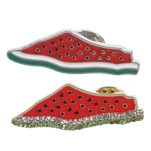 IMIKEYA 2 Stück Wassermelonen Broschen Niedliche Emaille Brosche für Anstecknadeln für Hüte Taschen und Kleidung Langlebiges und Modisches Accessoire für Sommer von IMIKEYA