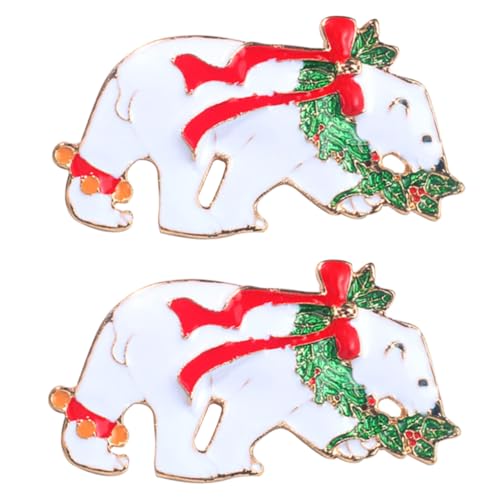 IMIKEYA 2 Stück Weihnachtliche Broschen Teilig Farbenfrohe Weihnachtsanstecker mit Langlebigem Vielseitig für Damenkleidung und Festliche Dekoration für Weihnachten von IMIKEYA
