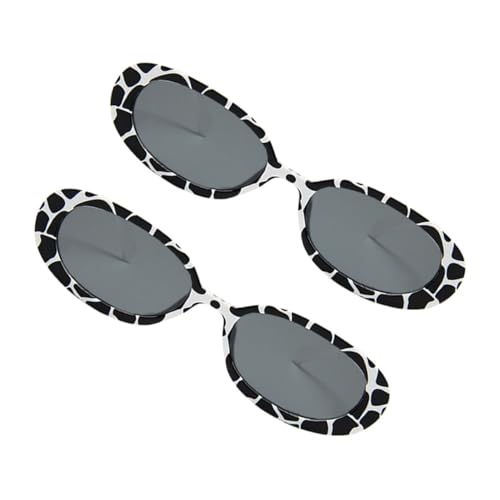 IMIKEYA 2 Stücke Leichte Cow-print Sonnenbrillen mit Uv-schutz Damen und Herren Modische Partybrillen für Halloween Cosplay und Vielseitigen Outdoor-einsatz Trendige Bequeme Accessoires IMIKEYA 2 Stücke Leichte Cow-print Sonnenbrillen mit Uv-schutz Damen und Herren Modische Partybrillen für Halloween Cosplay und Vielseitigen Outdoor-einsatz Trendige Bequeme Accessoires von IMIKEYA