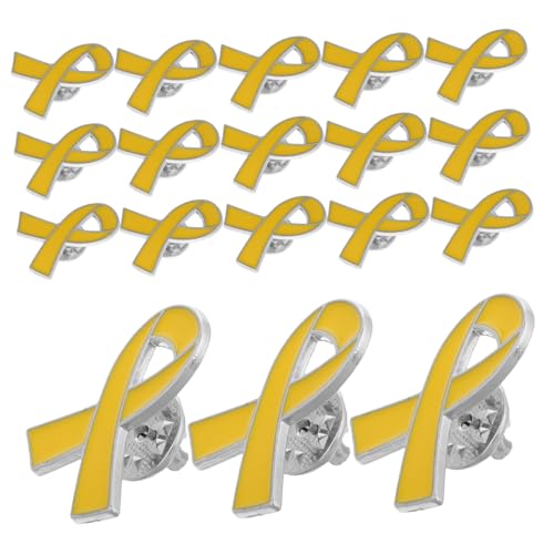 IMIKEYA 20 Stück Brustgesundheits Ribbon Anstecknadeln Kreative Broschen für Kleidung zur Unterstützung der Brustgesundheitsbewusstseinskampagne Gelb für Veranstaltungen und Soziale IMIKEYA 20 Stück Brustgesundheits Ribbon Anstecknadeln Kreative Broschen für Kleidung zur Unterstützung der Brustgesundheitsbewusstseinskampagne Gelb für Veranstaltungen und Soziale von IMIKEYA
