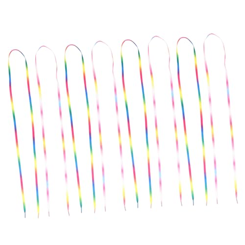 IMIKEYA 20 Stück Farbenfrohe Schnürsenkel Teiliges Verschleißfest Gradient Design Modische Schuhbänder für Sneaker Canvas Schuhe Damen und Vielseitig Einsetzbar von IMIKEYA