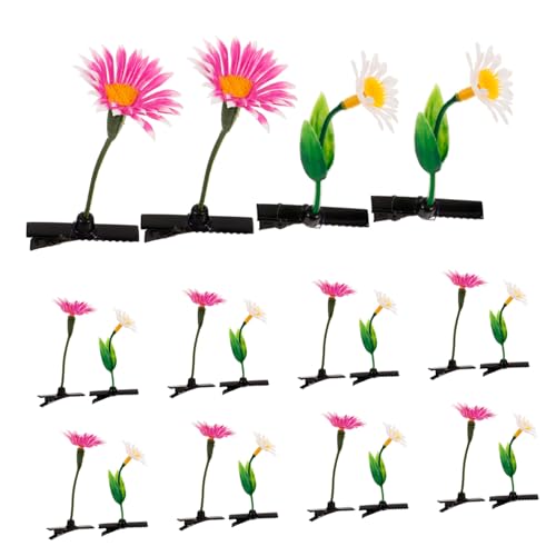 IMIKEYA 20 Stück Teiliges Blumen Haarspangen für Damen und Niedliche Bunte Pflanzen Haarklammern Stabile und Kunststoffclips Modisches Accessoire für Alltag Party und Hochzeit von IMIKEYA