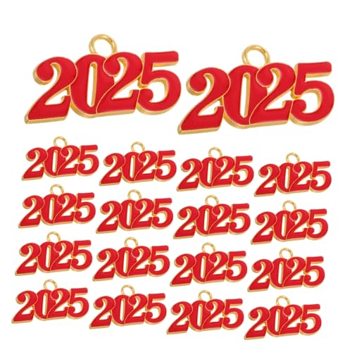 IMIKEYA 20 Stück Teiliges Jahrzahl Anhänger aus Robustem Zinklegierung Vielseitig für DIY Schmuck Schlüsselanhänger und Dekorationen Einfach zu Befestigen für Abschlussfeiern und von IMIKEYA