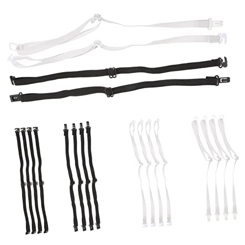 IMIKEYA 20 Stück Verstellbare Teiliges Set Fliegenverlängerungsriemen Elastische Krawattenriemen für DIY Schwarz und Weiß für Formelle Anlässe und Besondere Anlässe von IMIKEYA
