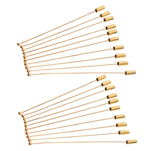 IMIKEYA 20stücke Anstecknadel Aus Edelstahl Mit Stopper Lange Metallnadeln Für Schmuck Hut Schal Und Selbstgemachte Accessoires Robuste Broschennadeln Für Diverse Anwendungen von IMIKEYA