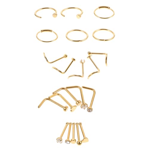 IMIKEYA 21 Stck Nasenpiercing Set Teiliges Nasenring Set mit Verschiedenen Designs für Frauen Geeignet für Partys und Besondere Anlässe IMIKEYA 21 Stck Nasenpiercing Set Teiliges Nasenring Set mit Verschiedenen Designs für Frauen Geeignet für Partys und Besondere Anlässe von IMIKEYA