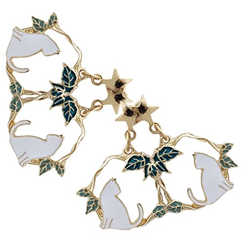 IMIKEYA 2Paare Katzen Ohrringe für Damen Baumelnde Ohrhänger mit Katzen Anhänger Modischer Schmuck für Anlässe Süßes Design Allergiefrei und IMIKEYA 2Paare Katzen Ohrringe für Damen Baumelnde Ohrhänger mit Katzen Anhänger Modischer Schmuck für Anlässe Süßes Design Allergiefrei und von IMIKEYA
