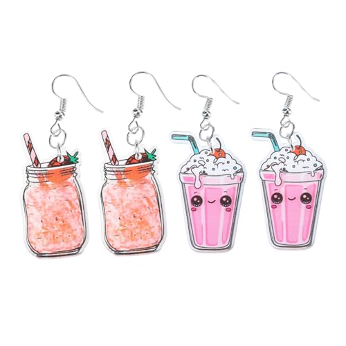 IMIKEYA 2 Paar Sommer Ohrringe Kalte Getränke Ohrhänger für Damen Bunte Getränkeflaschen Ohrschmuck Accessoires Kreatives Design für Freizeit und Reisen IMIKEYA 2 Paar Sommer Ohrringe Kalte Getränke Ohrhänger für Damen Bunte Getränkeflaschen Ohrschmuck Accessoires Kreatives Design für Freizeit und Reisen von IMIKEYA