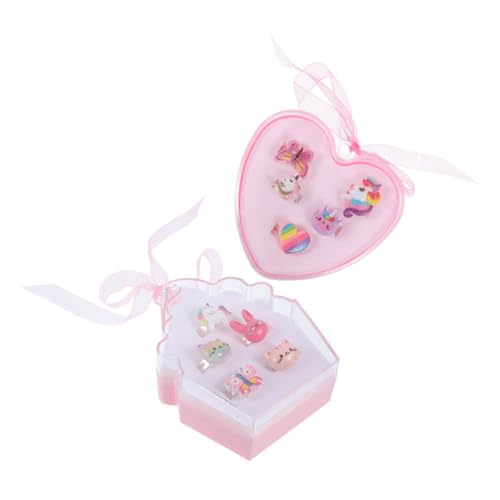 IMIKEYA 2Sätze Verstellbare Kinderringe für Niedliche Schmuckringe mit Aufbewahrungsbox Entzückender Cartoon Ring für Kreatives Ankleiden für Kleine IMIKEYA 2Sätze Verstellbare Kinderringe für Niedliche Schmuckringe mit Aufbewahrungsbox Entzückender Cartoon Ring für Kreatives Ankleiden für Kleine von IMIKEYA