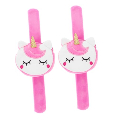 IMIKEYA 2stücke Schlagarmband Für Junge Mädchen Mit Druckknopf Einhorn-münztasche Und Praktisch Als Partygeschenk Und Belohnung Für Jungen Und Mädchen von IMIKEYA