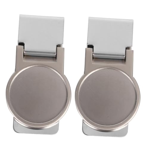 IMIKEYA Geldklammer 2 Stück Tragbare Geldclip für Schecks Bargeld und Kreditkarten Robuste Geldscheinklammer für Herren Büro Alltag von IMIKEYA