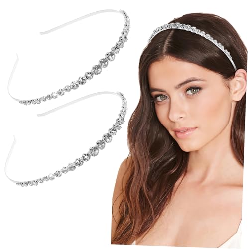 IMIKEYA 2stücke Strass Haarschmuck Für Mädchen Funkelnde Haarreifen Kreative Kopfbedeckung Party-accessoires Für Junge Mädchen Geschenk Für Feiern Und Besondere Anlässe von IMIKEYA