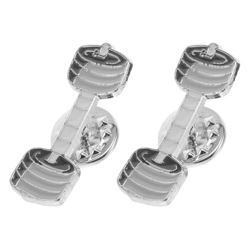 IMIKEYA 2Stücke Hantelform Brosche Zinklegierung Lustige Anstecknadeln für Rucksäcke Metallpins im Cartoon Schmuck für Studenten Langlebig und Stylish IMIKEYA 2Stücke Hantelform Brosche Zinklegierung Lustige Anstecknadeln für Rucksäcke Metallpins im Cartoon Schmuck für Studenten Langlebig und Stylish von IMIKEYA