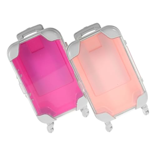 IMIKEYA 2Stücke Make Up Organizer Kompakte Kosmetiktasche aus Verschleißfestem Koffer für Make Up Pinsel für Unterwegs von IMIKEYA