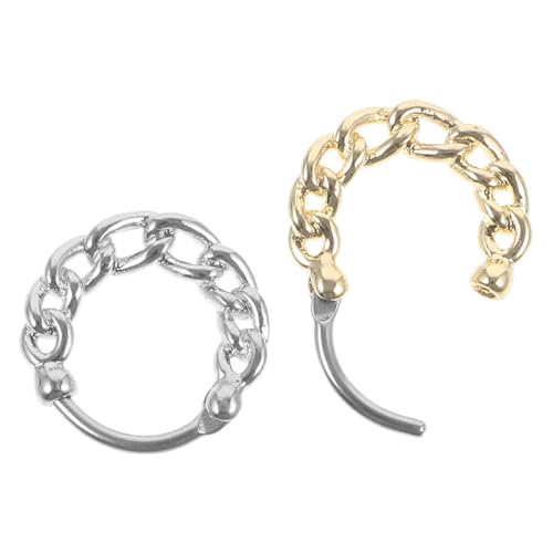 IMIKEYA 2Stücke Nasenringe für Damen Clip Nasenringe Gefälschter Nasenring mit Minimalistischem Design für und Individuellen Stil von IMIKEYA