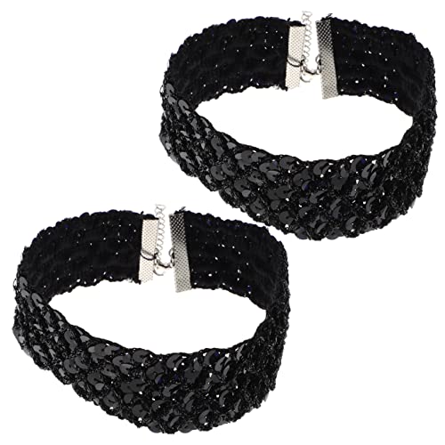 IMIKEYA 2stücke Schmückendes Pailletten- Für Halskette Für Und Mädchen Verarbeitung Für Hochzeit Geburtstag Und Feiertage Bruchfest Und Langlebig von IMIKEYA