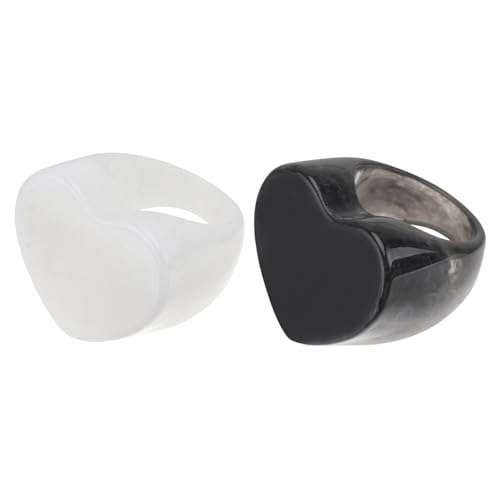 IMIKEYA 2stücke Retro Ring Weiß Eleganter Ring Für Fingerdekor Fingerring Als Accessoire Für Verschiedene Anlässe von IMIKEYA