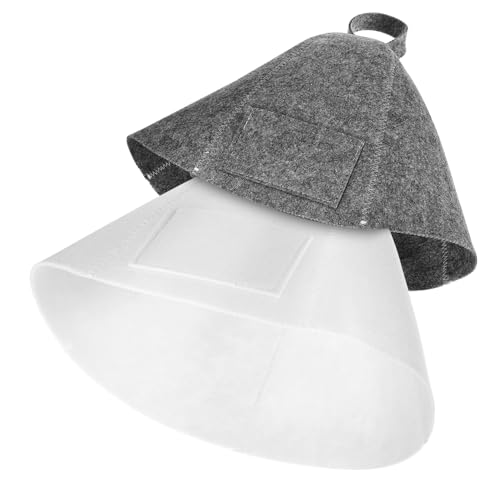 IMIKEYA 2stücke Filzhüte Für Sauna Bademode Männer Frauen Kopfpflege Accessoires Leicht Tragbar Schutzhüllen von IMIKEYA