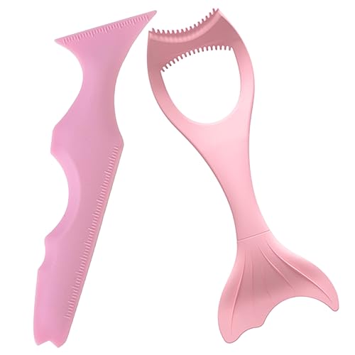 IMIKEYA 2Stücke Silikon Eyeliner Schablone für Präzises Make Up Wiederverwendbar und Vielseitig Einsetzbar für Augenbrauen Lidschatten und Lippenkontur für Reisen von IMIKEYA