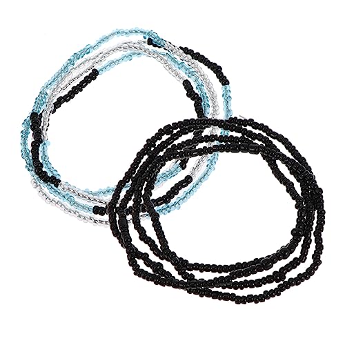 IMIKEYA 2stücke Strand-taillenkette Für Frauen Bikini-kette Mit Taillenperlen Modisches Taillendekor Exquisites Accessoire Für Badeanzug Für Strand-urlaube von IMIKEYA