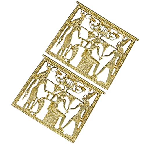 IMIKEYA 2stücke Vintage Ägyptischer Tempel Brosche Dekorative Brustnadel Für Kleidung Hochwertiger Schmuck Hochwertige Details Modisches Accessoire von IMIKEYA