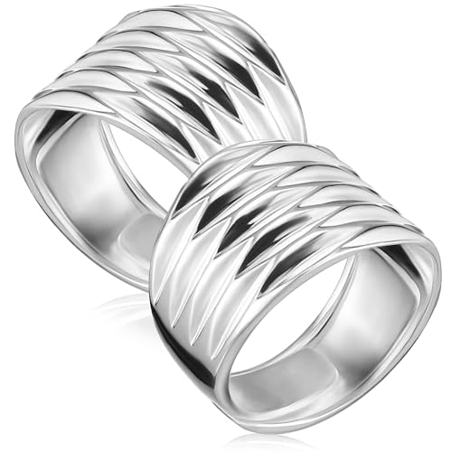 IMIKEYA 2Stücke Verstellbare Damenringe Metall Zierliche Fingerringe Minimalistische Schmuckstücke für Frauen Eleganter Ringschmuck für Teenager Mädchen als von IMIKEYA
