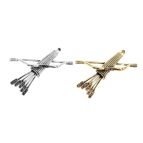 IMIKEYA 2 Stück Herren Brosche Anstecknadel Barock Stil Legierung Vintage Schmuck Für Anzüge Und Kleidung Zarte Brosche Für Hochzeiten Partys Und Alltag von IMIKEYA