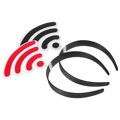 IMIKEYA 2stücke Wlan-kopfbedeckung -stirnbänder Für Valentinstag Partyzubehör Neuartiger Haarreif Für Photo Booth-requisiten Halloween-party-bevorzugung von IMIKEYA