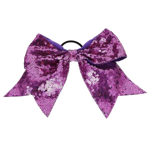 IMIKEYA 2stücke Elastische Haargummis Mit Schleife Für Mädchen Haarschmuck Für Junge Mädchen Und Teenager Pailletten-design Geeignet Für Pferdeschwanz Und Verschiedene Anlässe Wie von IMIKEYA