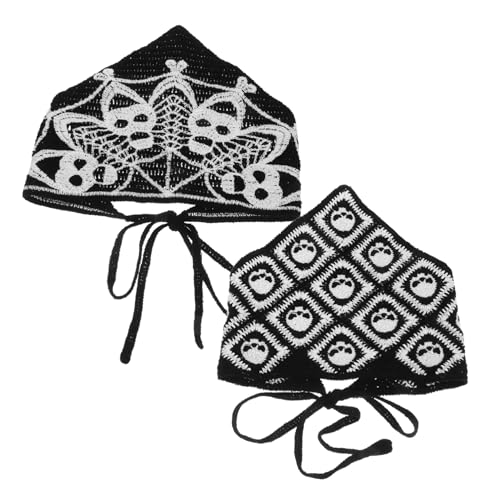 IMIKEYA 2stücke Häkel-bandana Für Damen Mit Totenkopf Und Spinnennetz-muster Im Gothic-stil Angenehm Und Komfortabel Gehäkelt Aus Hochwertigen Materialien Für Halloween-partys IMIKEYA 2stücke Häkel-bandana Für Damen Mit Totenkopf Und Spinnennetz-muster Im Gothic-stil Angenehm Und Komfortabel Gehäkelt Aus Hochwertigen Materialien Für Halloween-partys von IMIKEYA