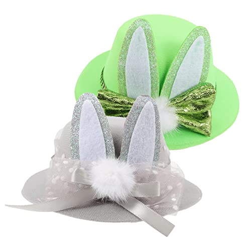 IMIKEYA 2stücke Hut-haarspange Im Osterthema Schöne Haarnadeln Für Mädchen Kinderkopfschmuck Entzückendes Hut-design Haar-accessoire Für Osterpartys Und Festgefühle von IMIKEYA