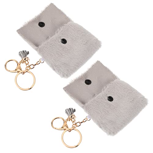 IMIKEYA 2stücke Mini Münztasche Schlüsselanhänger Mit Praktischem Design Farbvariante Für Schlüssel Münzen Und Kleine Gegenstände Langlebig Und Vielseitig Für Handtaschen Und Autoschlüssel von IMIKEYA
