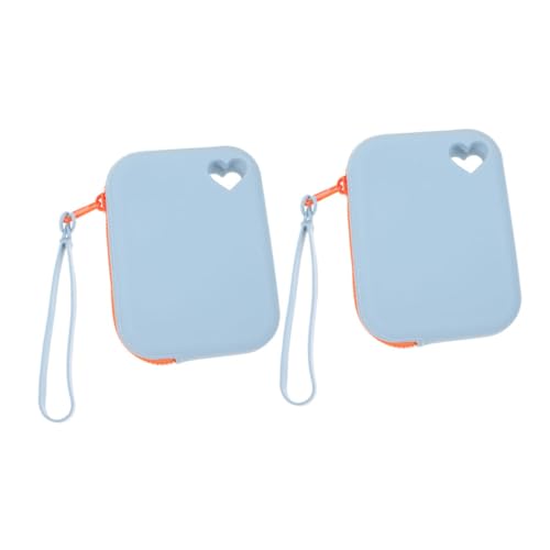 IMIKEYA 2stücke Mini-silikonaufbewahrungstasche Mit Reißverschluss Tragbarer Ohrhörer-Organizer Für Schlüssel Karten Und Datenkabel Flexibel Platzsparend Für Handtaschen Und Reisen von IMIKEYA
