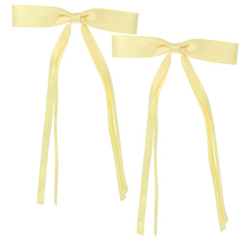 IMIKEYA 2stücke Schleifen Haarspangen Mit Spitze Für Damen Große Haarspangen Clips Haarschmuck Für Hochzeiten Geburtstage Für Mädchen Mit Schleife von IMIKEYA