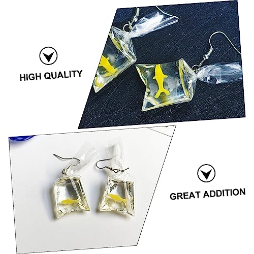 IMIKEYA 3 Paare Lustige Wassersack Ohrstecker Damen Ohrringe Transparent Cartoon Design Festival Schmuck Modisch und Vielseitig Tragbar Farben Zufällig Zufällige Farbe Zufällige Farbe von IMIKEYA