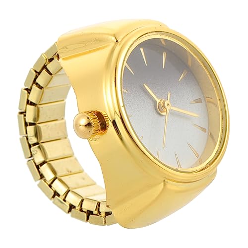 IMIKEYA 3 STK Ringuhr Mode Finger Dekorative Uhr Uhrenringe Für Damen Elastische Fingeruhr Modeuhren Für Rundes Zifferblatt Ringförmige Uhr Ringfinger Schmuck Metall Einzigartig Fräulein von IMIKEYA