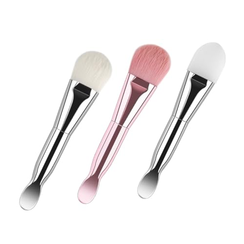 IMIKEYA 3stücke Silikon-gesichtsbürste Für Crememaske Und Gesichtsschlamm Mit Applikatoren Und Löffel Für Maskenpinsel-tools Und Mädchenmaske von IMIKEYA