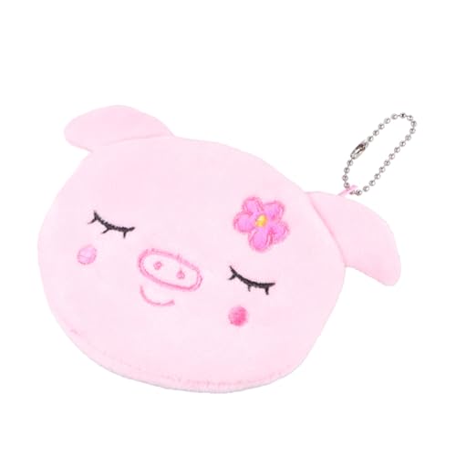 IMIKEYA 3 Stück Kleine Plüsch münzgeldbeutel mit Reißverschluss Weiche Leichte Schlüssel Kleingeldtasche für Mädchen Schlankes Tragbares Design für Schule Shopping und Alltag von IMIKEYA