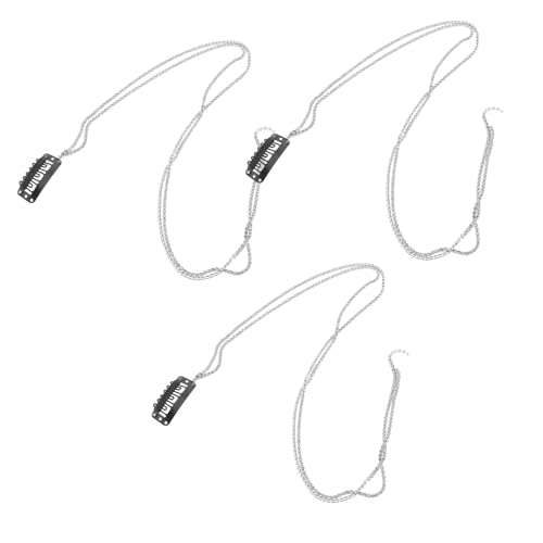 IMIKEYA 3 Stück Strass Haarketten Haarspangen für Frauen Bling Haarschmuck mit Quasten Haarklammern für Zöpfe Hochzeits und Party Accessoires von IMIKEYA