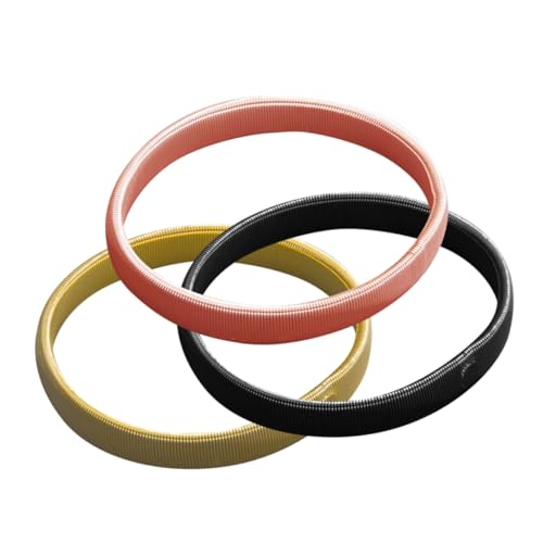 IMIKEYA 3 Stück Teiliges Elastische Armmanschetten aus Metall Draht Verstellbare Ärmelhalter für Herren Bartender Langlebige Armbänder in Gold Roségold und Schwarz Praktische Ärmelringe von IMIKEYA