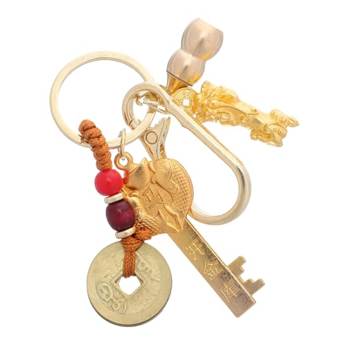 IMIKEYA 3 Stück Teiliges Feng Shui Jahr Pferdes Messing Tier Glücksbringer Charm Anhänger für Taschen Schlüsselbund von IMIKEYA