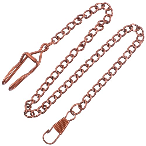 IMIKEYA 3 Stück Teiliges Legierung Taschenuhr Kette Rotkupfer Dekorative Metallkette für Herren und Damen Langlebig und Elegant für Taschenuhren Schlüsselanhänger von IMIKEYA