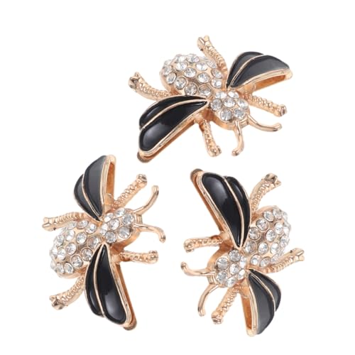 IMIKEYA 3 Stück Teiliges Schuhclips Damen Abnehmbare Strass Schuhschnallen mit Bienen motiv Metall Schuhschmuck für Schuhe Taschen Hüte Praktische und Stilvolle DIY Accessoires von IMIKEYA
