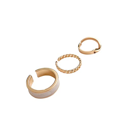 IMIKEYA 3 Stück Teiliges Set Verstellbarer Ringe für Damen Finger Schmuckstücke für Trendiger und Stilvoller Design Hochwertige Verarbeitung und Komfortabler Sitz für Outfits und Kreative IMIKEYA 3 Stück Teiliges Set Verstellbarer Ringe für Damen Finger Schmuckstücke für Trendiger und Stilvoller Design Hochwertige Verarbeitung und Komfortabler Sitz für Outfits und Kreative von IMIKEYA